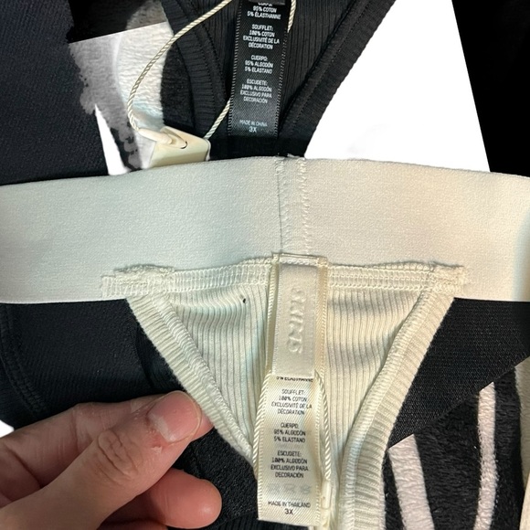 Skims Bundle Cotton Collection ribbed cotton-blend jersey thong Size 3X - Picture 4 of 4